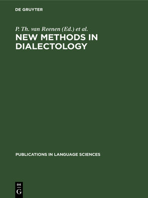 cover image of New Methods in Dialectology